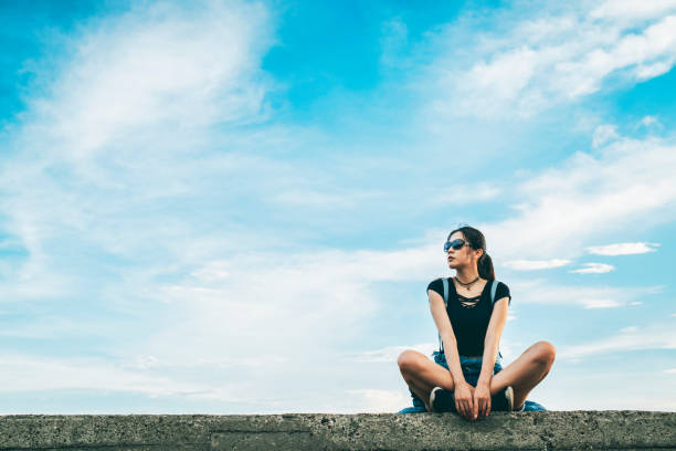 istock woman traveling in Taiwan 1268121457