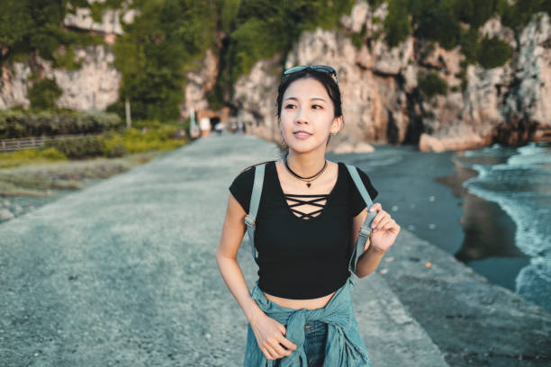 istock woman traveling in Taiwan 1268122023