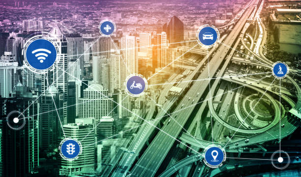 istock Smart transport technology concept for future car traffic on road 1268123391