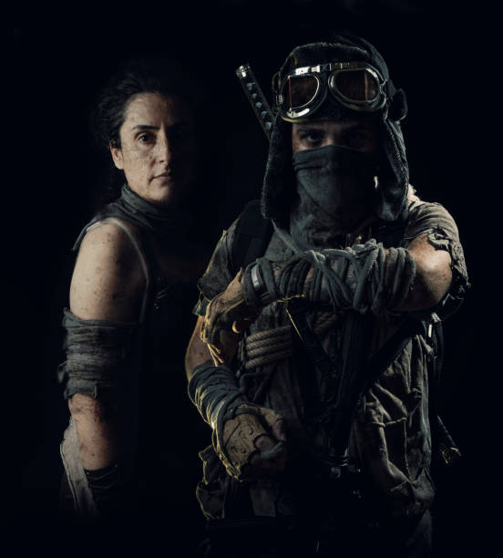 istock Studio concept shot of people living in post-apocalyptic. 1268123477