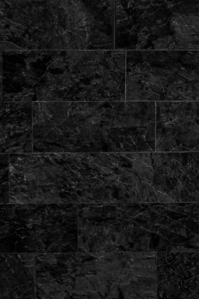 istock Black marble patterned texture background. abstract natural marble black and white for design. 1268125549