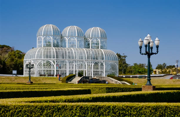 jardín botánico de curitiba, paraná, brasil el 10 de octubre de 2015. - jardín botánico fotografías e imágenes de stock