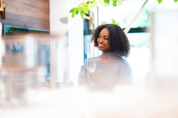 istock Young woman chatting with smile 1268135674