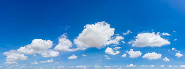 istock Panorama blue sky and clouds with daylight natural background. 1268146306