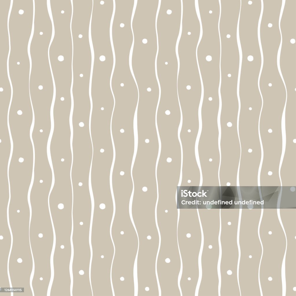 Simple 2 Color Stripes Pattern Seamless Wave And Dots Pattern Nature ...