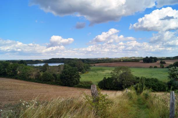 landscape around brodowin, schorfheide-chorin biosphere reserve - schorfheide imagens e fotografias de stock