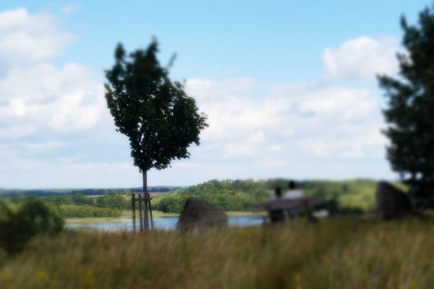 landscape around brodowin, schorfheide-chorin biosphere reserve - schorfheide imagens e fotografias de stock