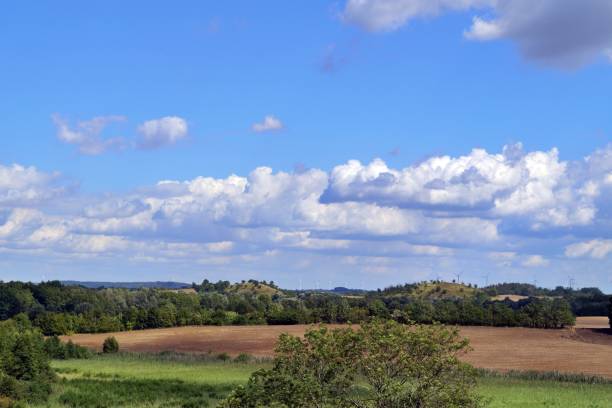 landscape around brodowin, schorfheide-chorin biosphere reserve - schorfheide imagens e fotografias de stock