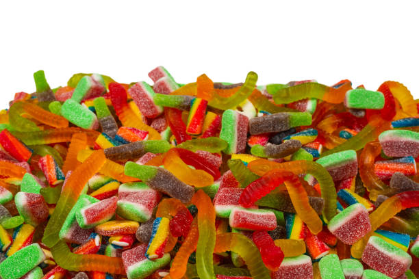 istock Assorted gummy candies. Top view. Jelly  sweets background. 1268163317