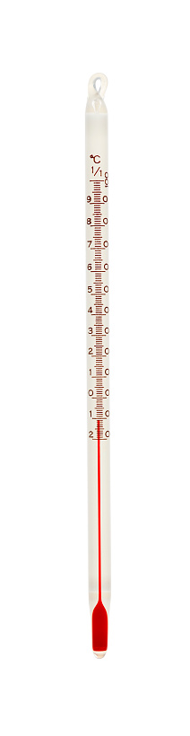 Water Thermometer isolated on white with clipping path.