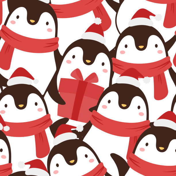 Christmas Penguin Wallpaper