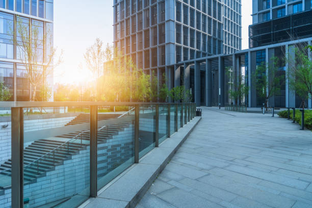 istock modern office building outdoors in the downtown 1268187960