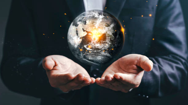istock The Globe with the Concept of Energy Saving and Environmental Resources Conservation in Global Warming Range of Earth Day Restoration 1268193270