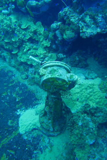 istock Famous wreck ship Fujikawa maru in Truk lagoon 1268194447