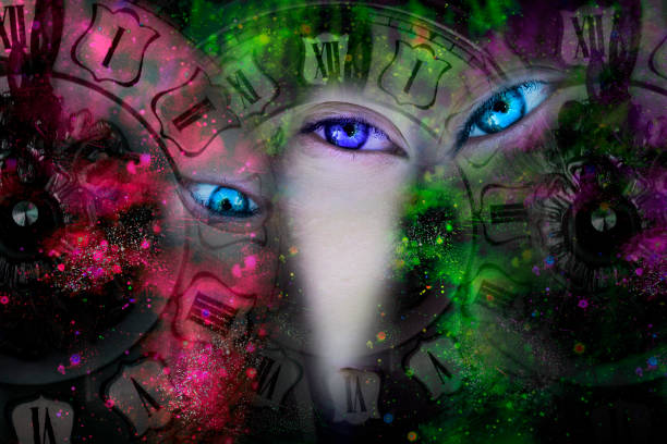 istock Women's eyes and cosmic time 1268194646