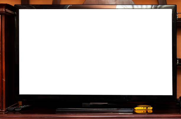 istock TV at home, space for design on screen. Leisure and entertainment 1268194871