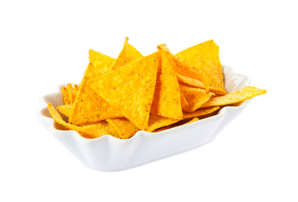 istock Bowl of nachos isolated 1268196283