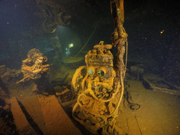 istock Famous wreck ship Fujikawa maru in Truk lagoon 1268196681