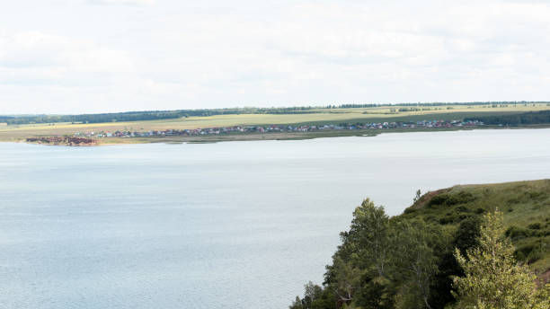 istock Beautiful lake with clear blue water on a clear Sunny summer day. 1268198593