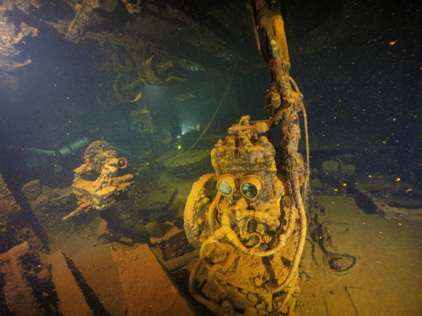 istock Famous wreck ship Fujikawa maru in Truk lagoon 1268198737