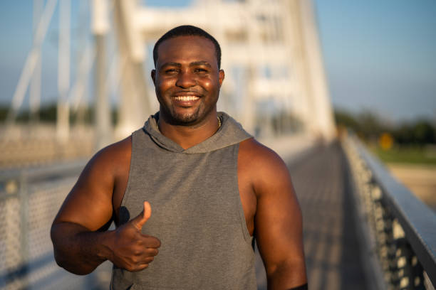 istock Happy man outdoor portrait 1268201896