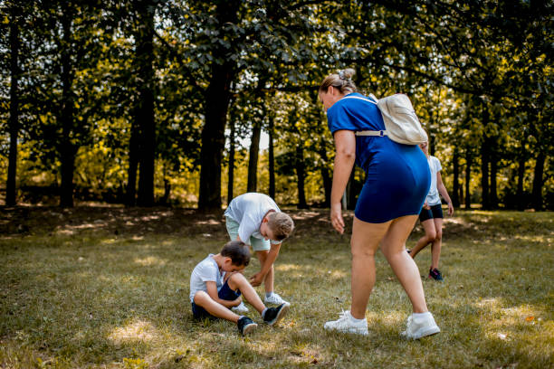 istock Worried boy and his school friends during physical education classes 1268206318