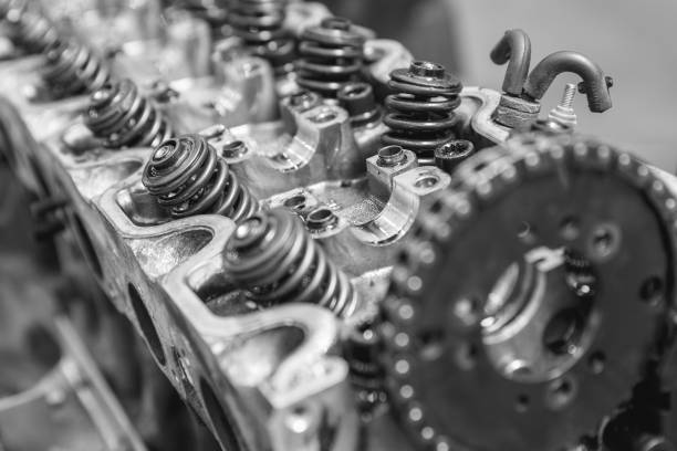 istock Head of a car engine repairing. 1268208188