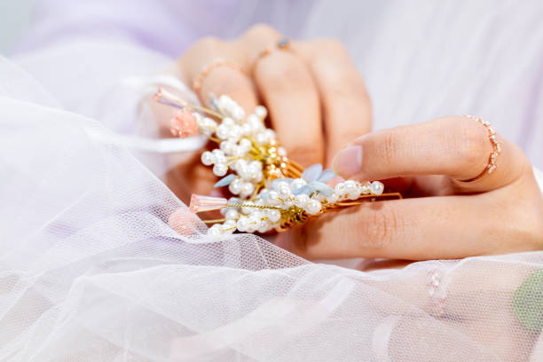 istock Traditional ornamental hairpin touch 1268218048