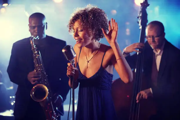 Photo of Jazz Band playing on Stage