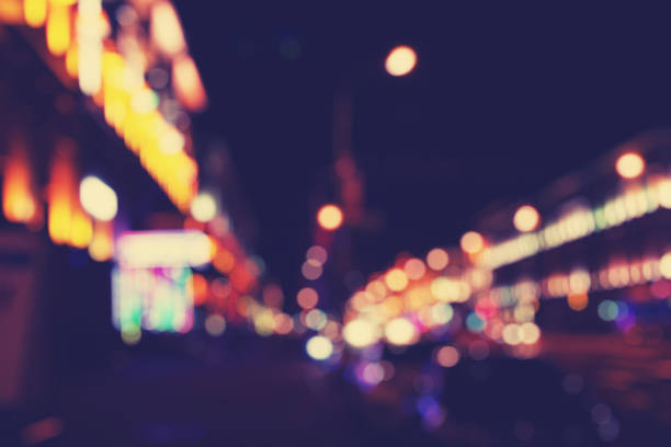 istock a night city bokeh background, soft focus, toned photo 1268228007