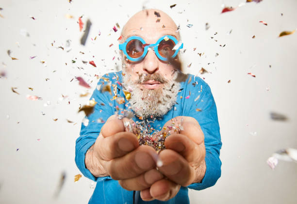 istock Senior man at party 1268230908