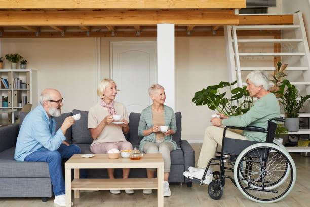 istock Group of friends drinking tea 1268230912