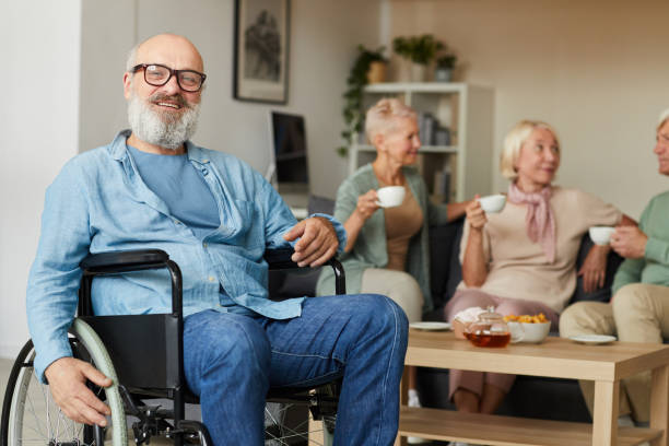 istock Senior man in wheelchair 1268230962
