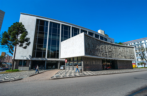 Guaíra Theater Cultural Center, Curitiba, Parana, Brazil.