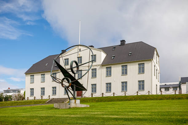 Reykjavik, Iceland â January 6, 2025. Exterior scene from central Reykjavik, Icelandâs capital.