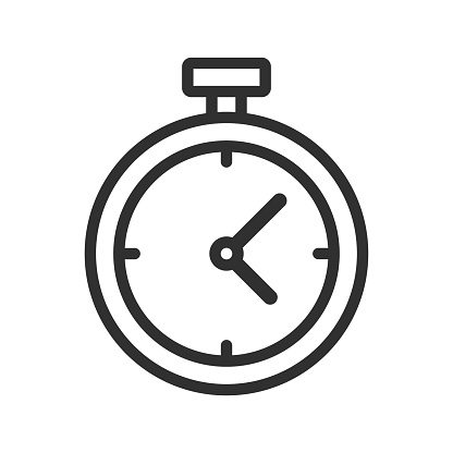 Vector illustration of a stopwatch