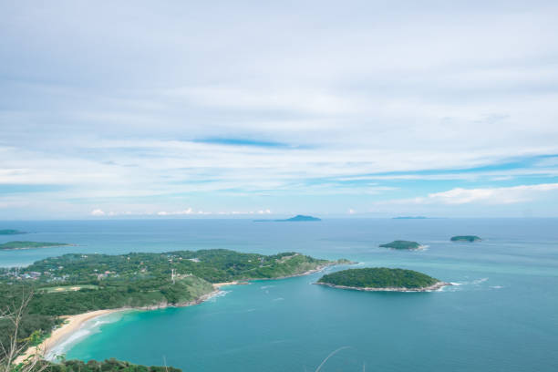 istock View of the sea islands and clouds 1268252672