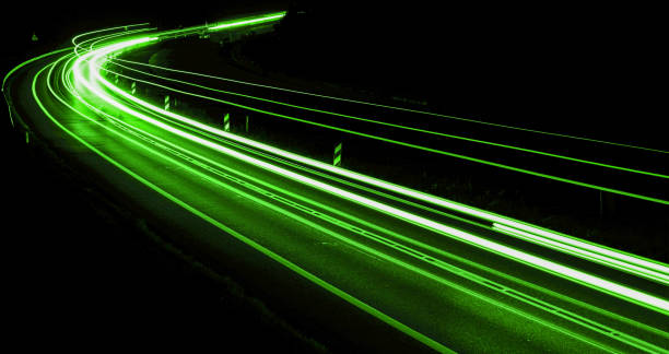 istock abstract green car lights at night 1268253537