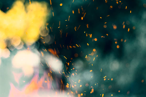 istock Flames and sparks in nature 1268256873