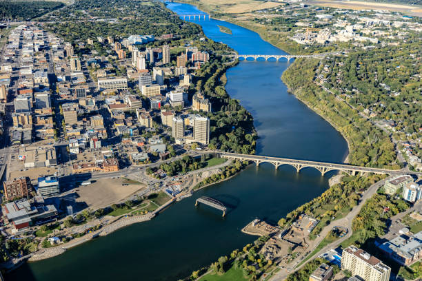 istock Downtown neighborhood of Saskatoon 1268257992