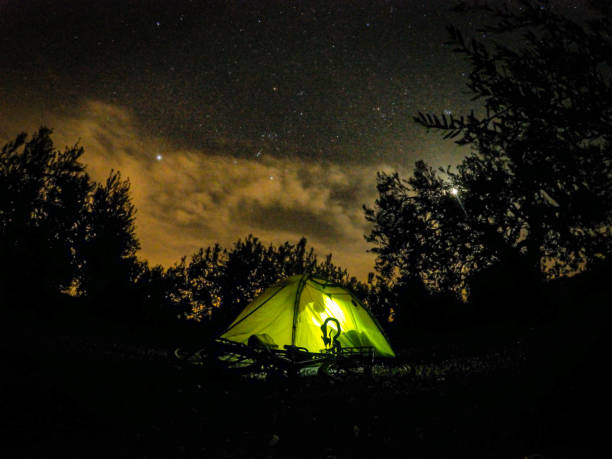 istock bike tour camping night 1268258451