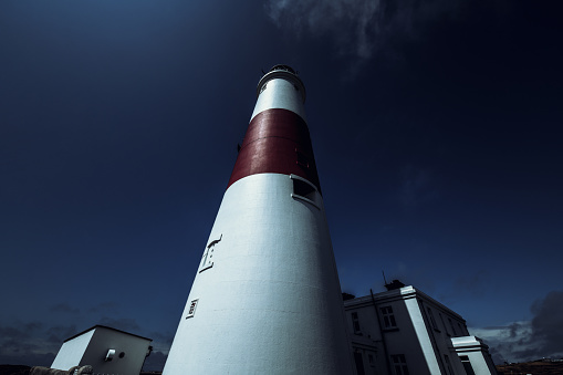 Low Angle View Of Portland Bill Lighthouse
