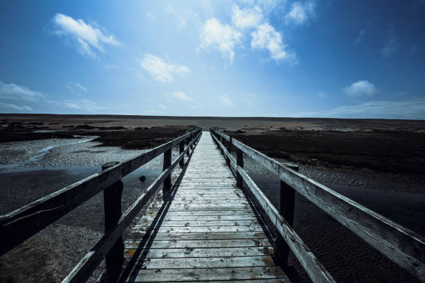 Wooden Bridge In Portland, UK