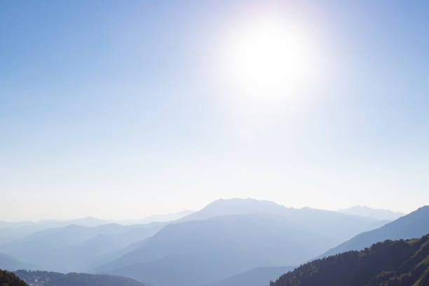 istock Landscape with mountains, valley, forest, meadows high on the top 1268266052