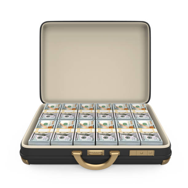 istock Case Full of Money Isolated 1268266700