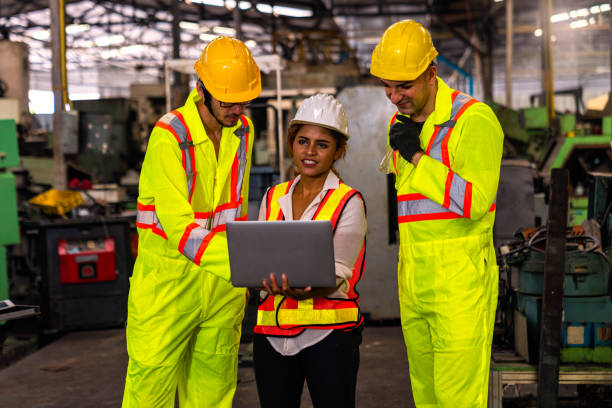 istock A technician is working in an industrial factory using a laptop computer. 1268268801