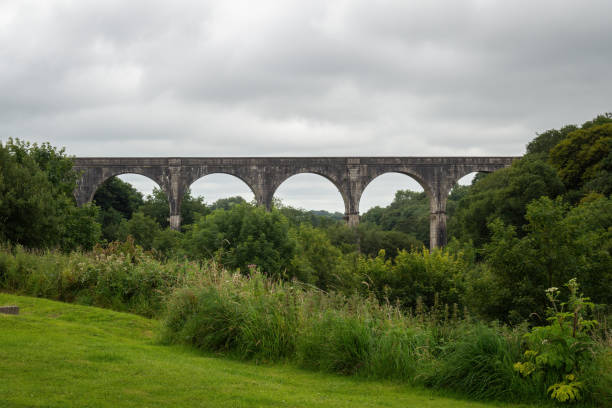 istock Holsworthy, Derriton railway viaduct. Wide landscape view. Devon, UK. 1268268878