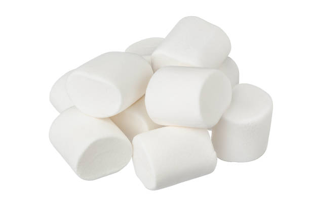 istock Marshmallow isolated on white background with clipping path and full depth of field 1268268893