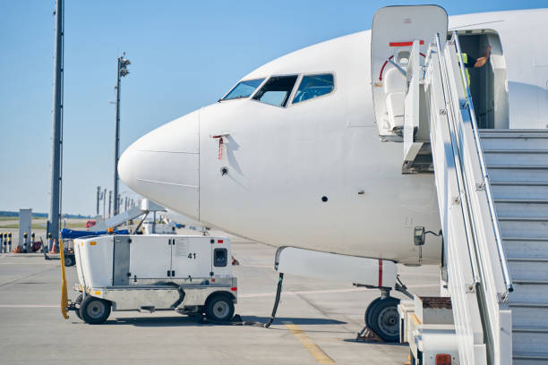 istock Device connected to the electrical system of an aircraft 1268273386