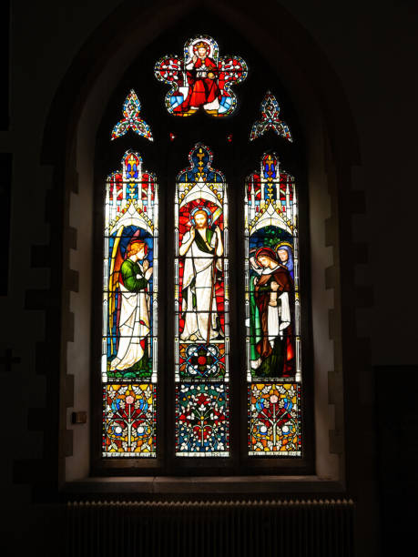 istock Stained glass window in Parish Church, Holsworthy, Devon, UK. 1268275331